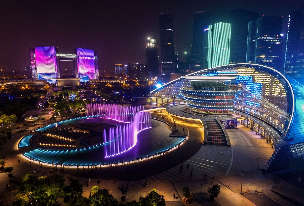 Qianjiang-New-City-Light-Show-Shanghai